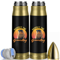 Funny Groundhog Day Bullet Tumbler Respect The Groundhog Woodchuck - Wonder Print Shop
