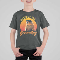 Funny Groundhog Day T Shirt For Kid Respect The Groundhog Woodchuck - Wonder Print Shop