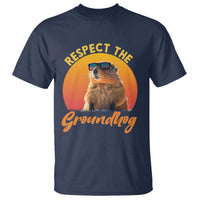 Funny Groundhog Day T Shirt Respect The Groundhog Woodchuck - Wonder Print Shop