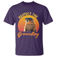 Funny Groundhog Day T Shirt Respect The Groundhog Woodchuck - Wonder Print Shop