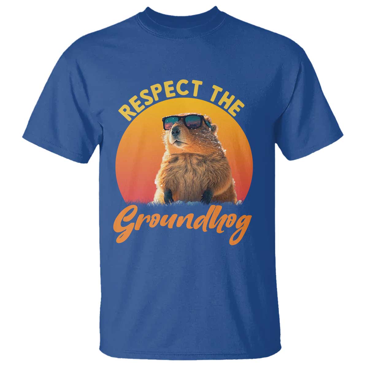 Funny Groundhog Day T Shirt Respect The Groundhog Woodchuck - Wonder Print Shop