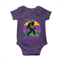 Funny Bigfoot Mardi Gras Baby Onesie Laissez Les Bons Temps Rouler Bald Cypress
