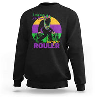 Funny Bigfoot Mardi Gras Sweatshirt Laissez Les Bons Temps Rouler Bald Cypress