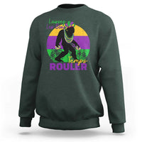 Funny Bigfoot Mardi Gras Sweatshirt Laissez Les Bons Temps Rouler Bald Cypress