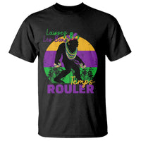 Funny Bigfoot Mardi Gras T Shirt Laissez Les Bons Temps Rouler Bald Cypress