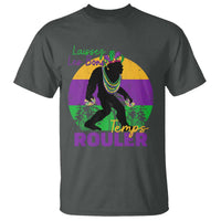 Funny Bigfoot Mardi Gras T Shirt Laissez Les Bons Temps Rouler Bald Cypress