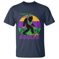 Funny Bigfoot Mardi Gras T Shirt Laissez Les Bons Temps Rouler Bald Cypress