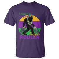 Funny Bigfoot Mardi Gras T Shirt Laissez Les Bons Temps Rouler Bald Cypress
