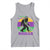 Funny Bigfoot Mardi Gras Tank Top Laissez Les Bons Temps Rouler Bald Cypress