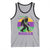Funny Bigfoot Mardi Gras Tank Top Laissez Les Bons Temps Rouler Bald Cypress