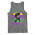 Funny Bigfoot Mardi Gras Tank Top Laissez Les Bons Temps Rouler Bald Cypress