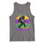 Funny Bigfoot Mardi Gras Tank Top Laissez Les Bons Temps Rouler Bald Cypress