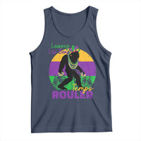 Funny Bigfoot Mardi Gras Tank Top Laissez Les Bons Temps Rouler Bald Cypress