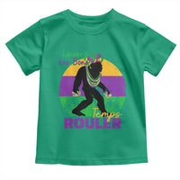 Funny Bigfoot Mardi Gras Toddler T Shirt Laissez Les Bons Temps Rouler Bald Cypress
