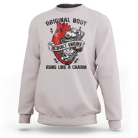 Funny Heart Surgery Sweatshirt Original Body Rebuilt Engine Runs Like A Charm Mechanical Heart