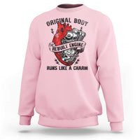 Funny Heart Surgery Sweatshirt Original Body Rebuilt Engine Runs Like A Charm Mechanical Heart