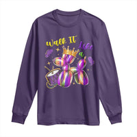 Funny Mardi Gras Long Sleeve Shirt Walk It Like A Dog Balloon New Orleans