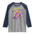 Funny Mardi Gras Raglan Shirt Walk It Like A Dog Balloon New Orleans
