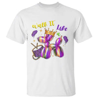 Funny Mardi Gras T Shirt Walk It Like A Dog Balloon New Orleans