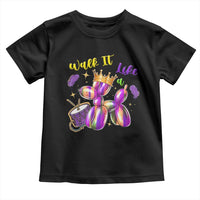 Funny Mardi Gras Toddler T Shirt Walk It Like A Dog Balloon New Orleans