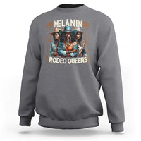 Melanin Rodeo Queen Sweatshirt African American Melanin Black Cowgirl Swag