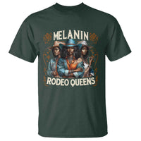 Melanin Rodeo Queen T Shirt African American Melanin Black Cowgirl Swag