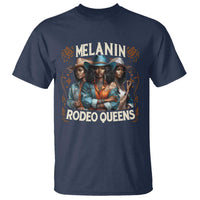 Melanin Rodeo Queen T Shirt African American Melanin Black Cowgirl Swag