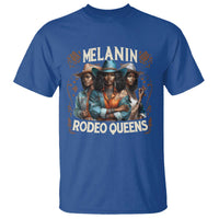 Melanin Rodeo Queen T Shirt African American Melanin Black Cowgirl Swag