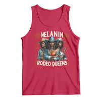 Melanin Rodeo Queen Tank Top African American Melanin Black Cowgirl Swag