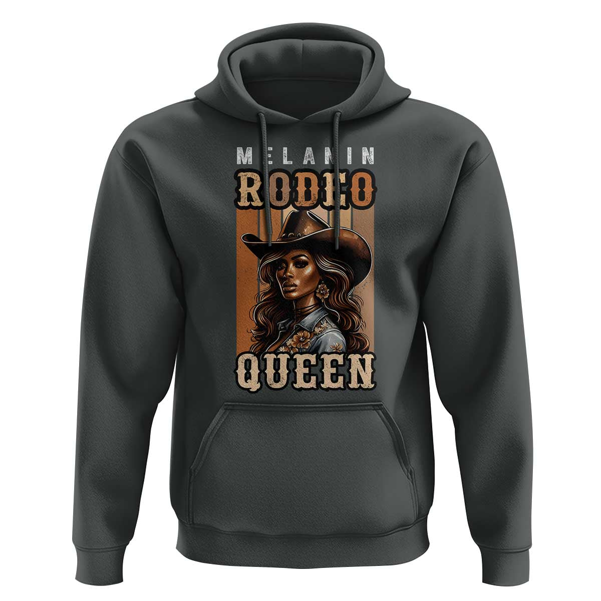 Melanin Rodeo Queen Hoodie African American Melanin Black Cowgirl