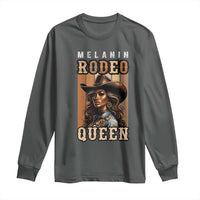 Melanin Rodeo Queen Long Sleeve Shirt African American Melanin Black Cowgirl
