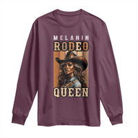 Melanin Rodeo Queen Long Sleeve Shirt African American Melanin Black Cowgirl