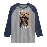 Melanin Rodeo Queen Raglan Shirt African American Melanin Black Cowgirl