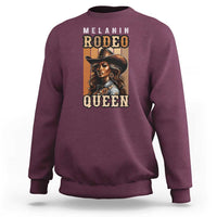Melanin Rodeo Queen Sweatshirt African American Melanin Black Cowgirl