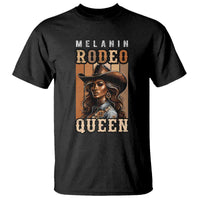 Melanin Rodeo Queen T Shirt African American Melanin Black Cowgirl