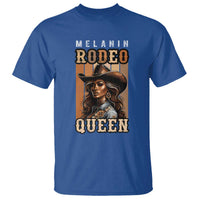 Melanin Rodeo Queen T Shirt African American Melanin Black Cowgirl