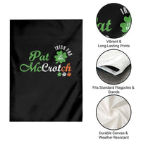 Pat McCrotch Irish Pub Garden Flag St Patricks Day Drinking Humor