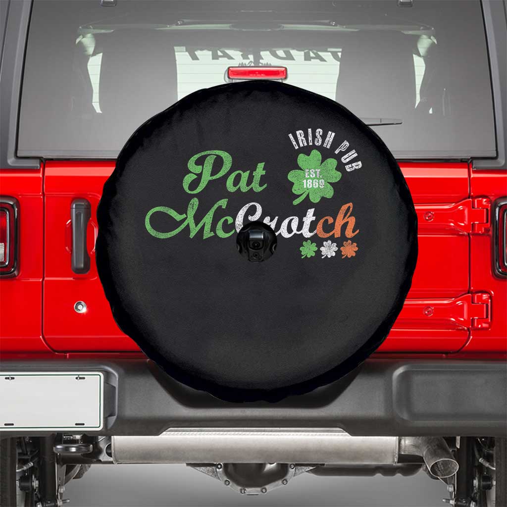Pat McCrotch Irish Pub Spare Tire Cover St Patricks Day Drinking Humor