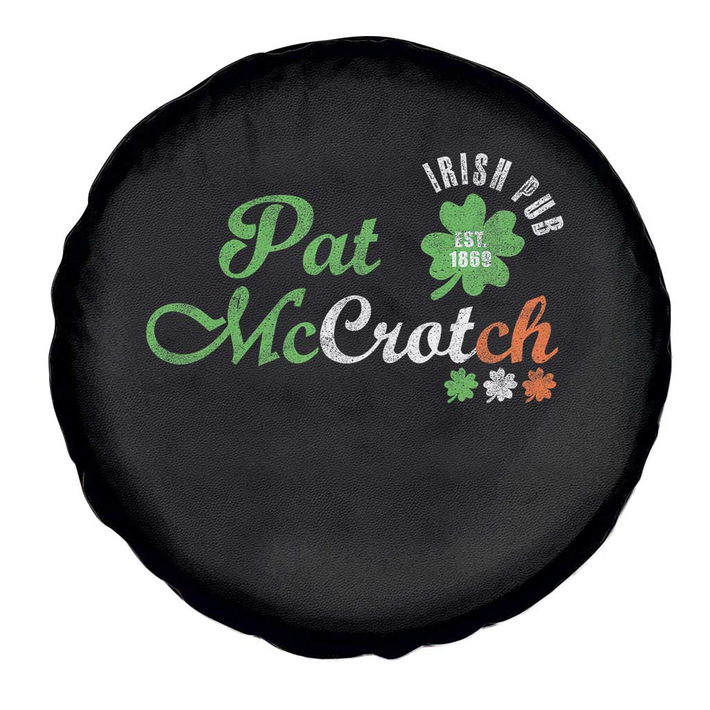 Pat McCrotch Irish Pub Spare Tire Cover St Patricks Day Drinking Humor