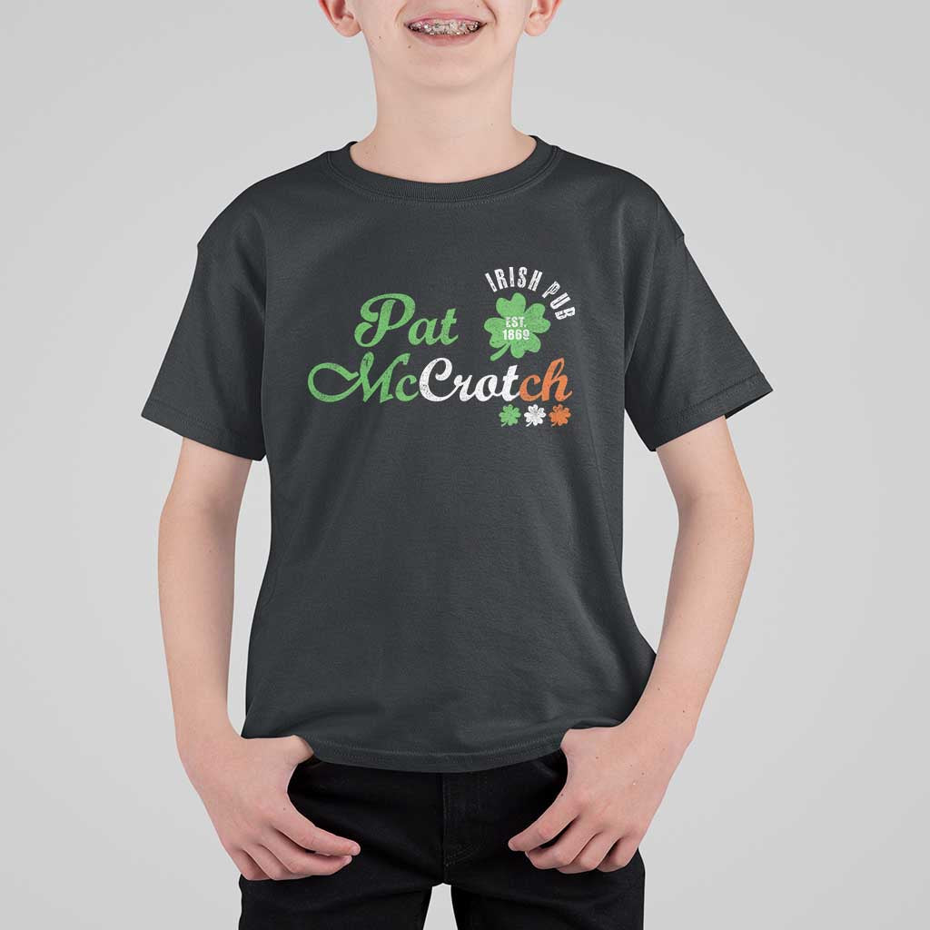 Pat McCrotch Irish Pub T Shirt For Kid St Patricks Day Drinking Humor