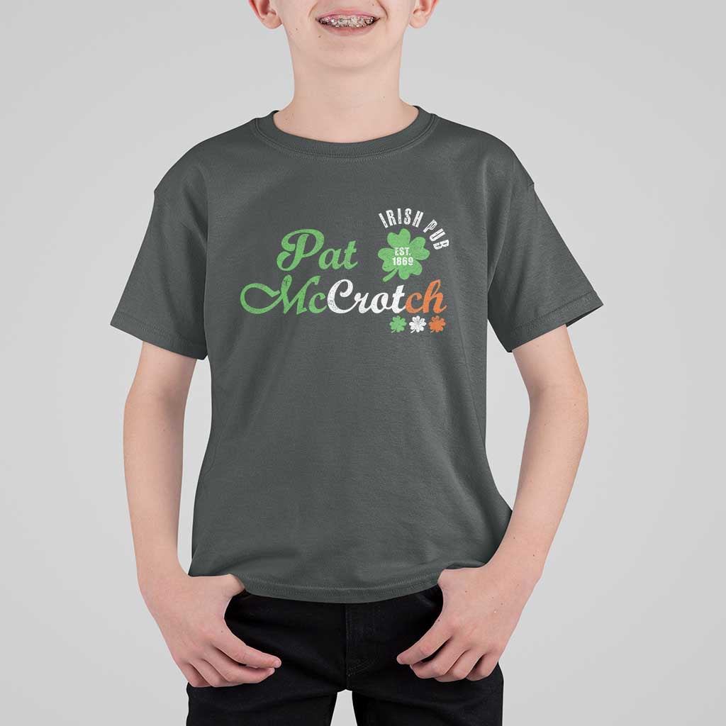 Pat McCrotch Irish Pub T Shirt For Kid St Patricks Day Drinking Humor
