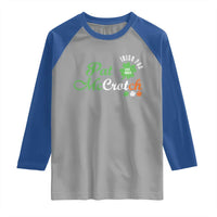 Pat McCrotch Irish Pub Raglan Shirt St Patricks Day Drinking Humor