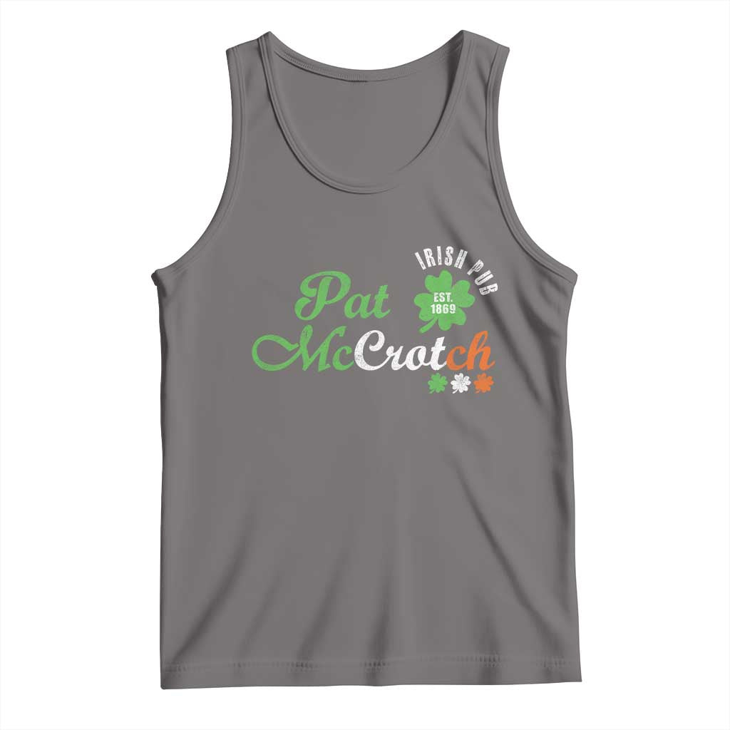 Pat McCrotch Irish Pub Tank Top St Patricks Day Drinking Humor