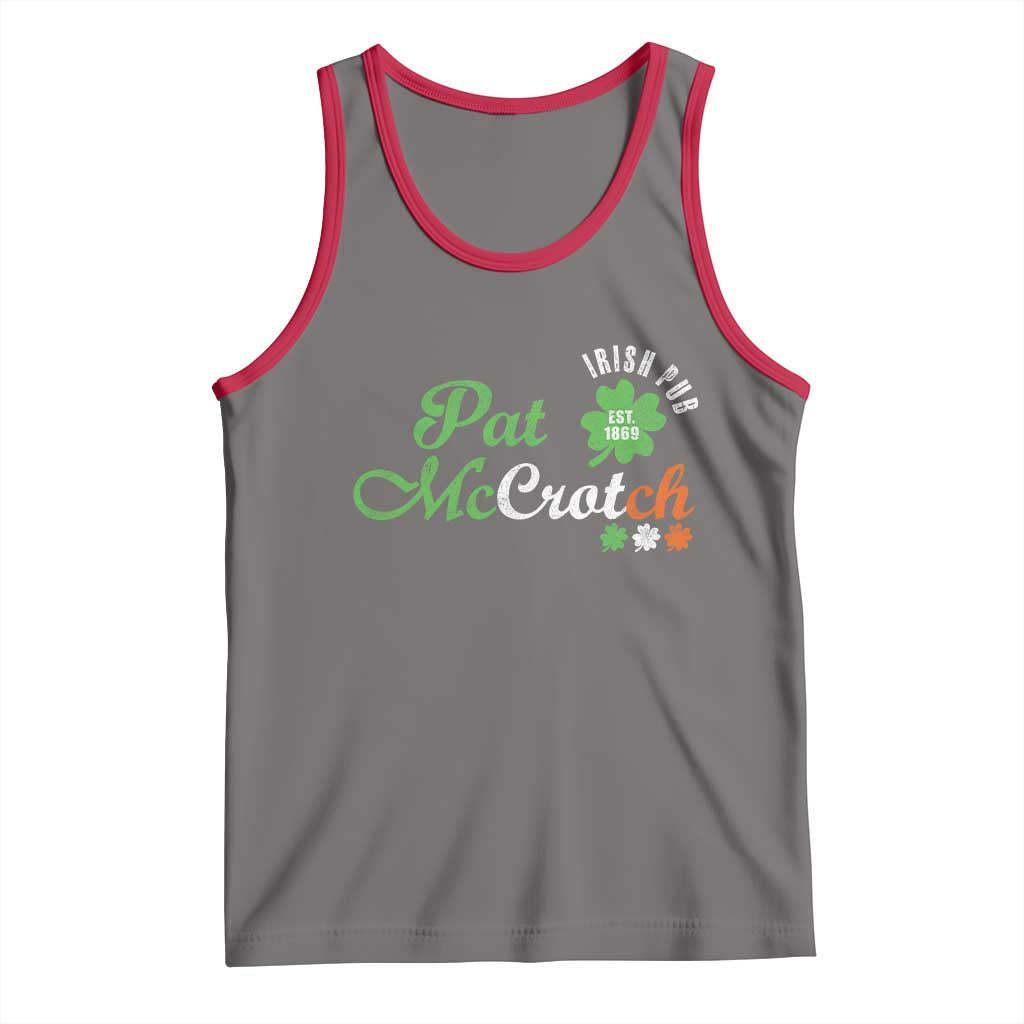 Pat McCrotch Irish Pub Tank Top St Patricks Day Drinking Humor