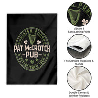 Pat McCrotch Irish Pub Garden Flag St Patricks Day Dirty Adult Drinking