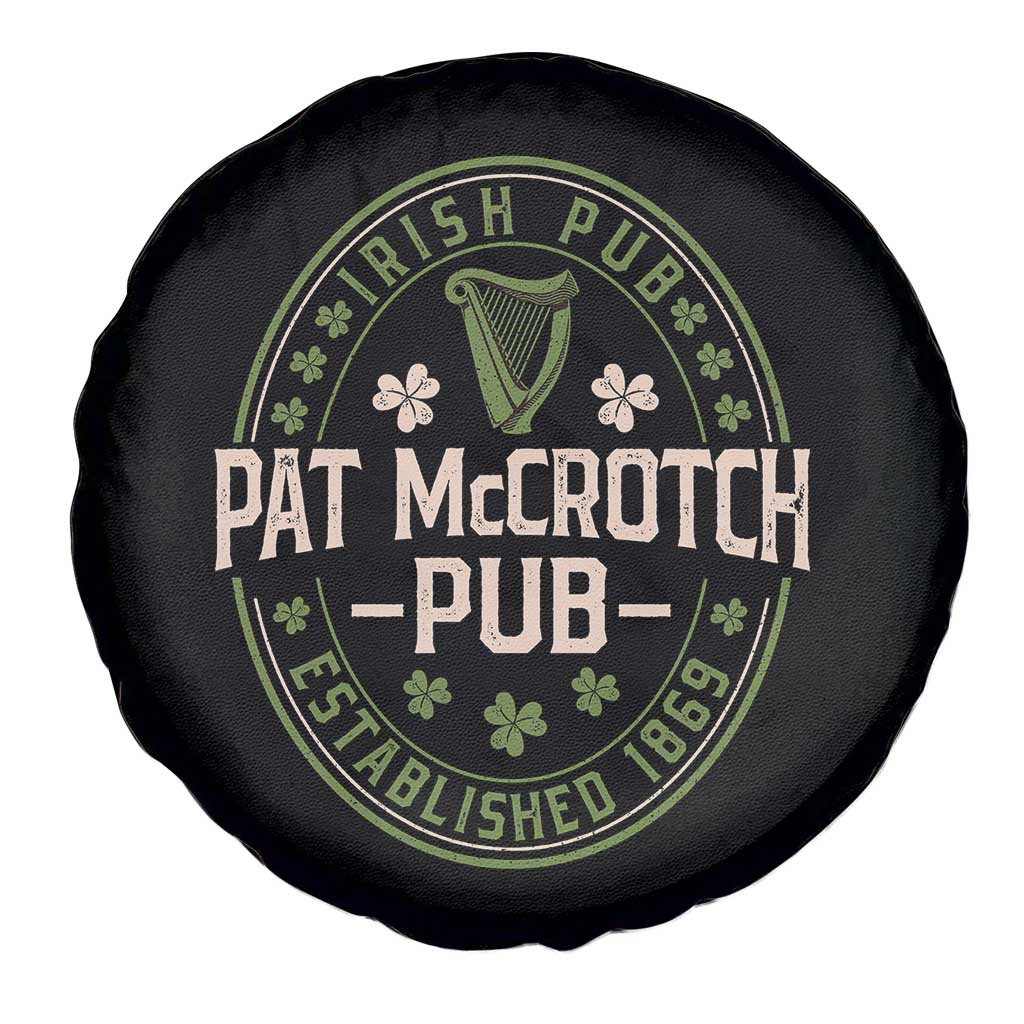 Pat McCrotch Irish Pub Spare Tire Cover St Patricks Day Dirty Adult Drinking