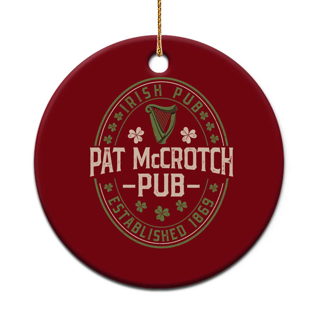 Pat McCrotch Irish Pub Ceramic Ornament St Patricks Day Dirty Adult Drinking