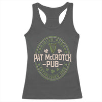 Pat McCrotch Irish Pub Racerback Tank Top St Patricks Day Dirty Adult Drinking