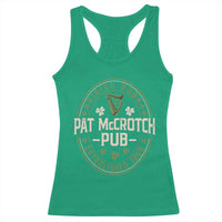 Pat McCrotch Irish Pub Racerback Tank Top St Patricks Day Dirty Adult Drinking