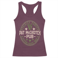 Pat McCrotch Irish Pub Racerback Tank Top St Patricks Day Dirty Adult Drinking